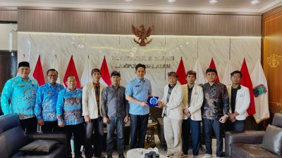 Dorong Pengembangan Pariwisata, KMHDI Lampung Jalin Silaturahmi dengan Bupati Lampung Selatan